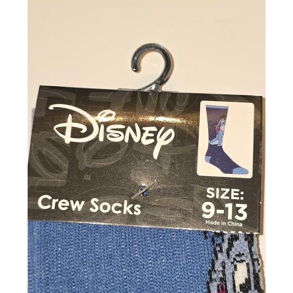 Three pairs Eeyore crew socks Adult Size 9-13 - Picture 5 of 7